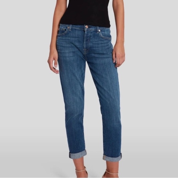 7 For All Mankind Blue Jeans - Picture 1 of 5